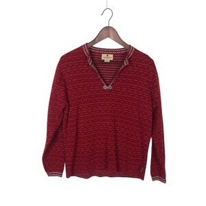 Woolrich Ruby Red Pullover Sweater Women's Size Medium